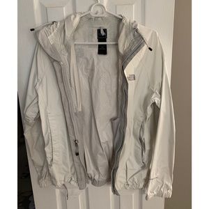 White NorthFace Rain Jacket